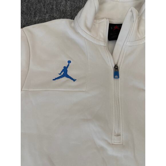 UCLA Bruins Air Jordan Pullover Womens White 1/4 Zip Jacket SZ XS Top Sweater - Picture 3 of 6